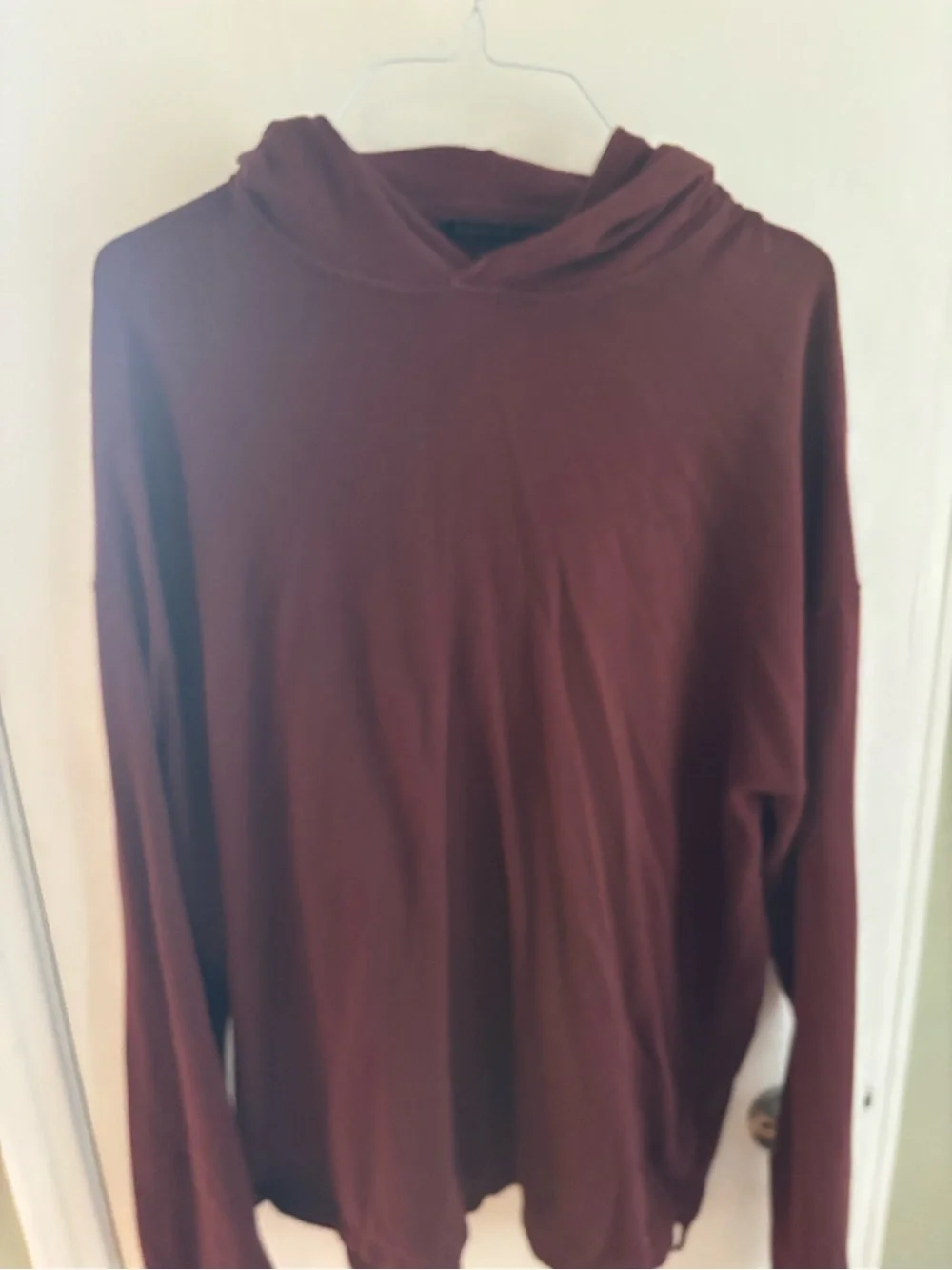 Banana Republic Men's Maroon Hoodie Sweater